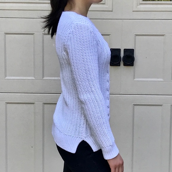 Chunky white KNIT SWEATER - Picture 3 of 4